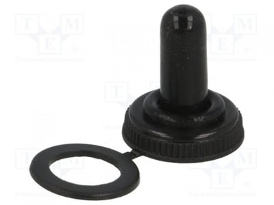 Гумена качулка за превключвател TSPC02 Качулка; O12mm; Свойства: за ключ TSP, гумена качулка